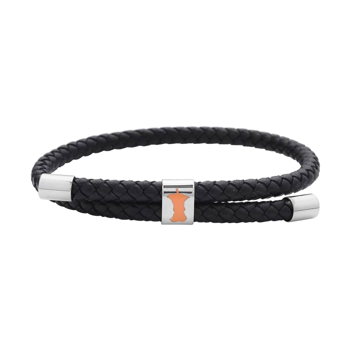 Buy No Kid Hungry Enameled Logo Adjustable Bracelet in Genuine Leather and Stainless  Steel , Tarnish-Free, Waterproof, Sweat Proof Jewelry at