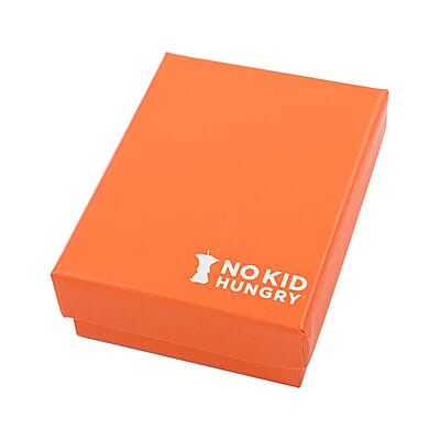 No Kid Hungry Enameled Logo Adjustable Bracelet in Genuine Leather and Stainless Steel , Tarnish-Free, Waterproof, Sweat Proof Jewelry