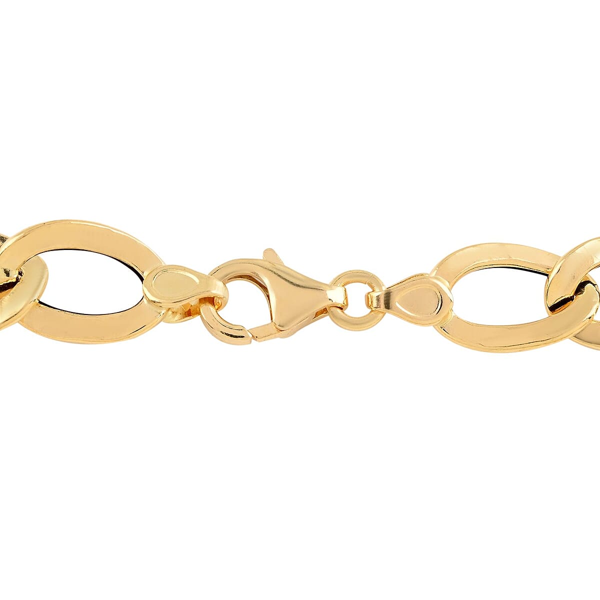 Doorbuster Maestro Gold Collection Italian 18K Yellow Gold Antico Oro Hammered Bold Curb Bracelet (7.00 In) 4.21 Grams image number 3