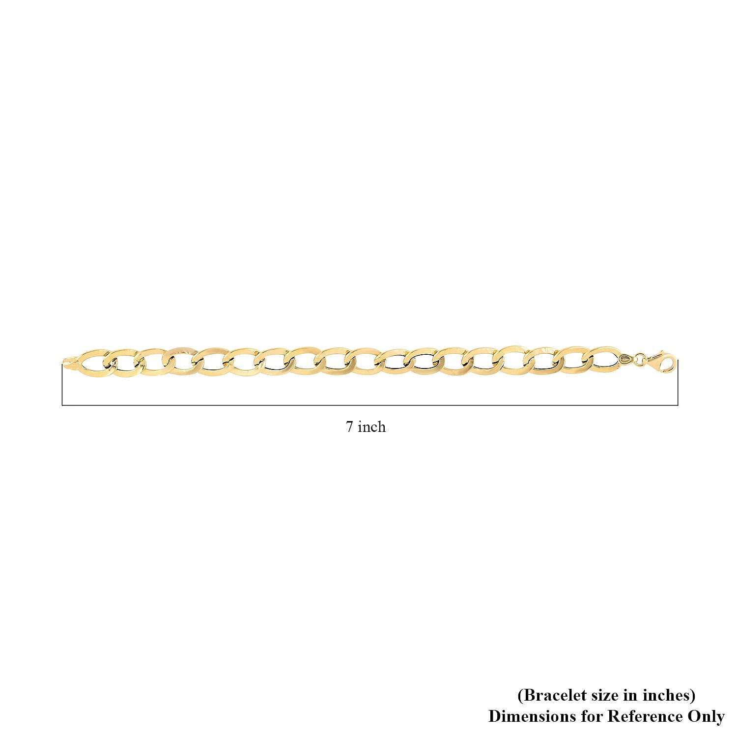 Maestro Gold Collection Italian 18K Yellow Gold Antico Oro Hammered Curb Bracelet (7.00 Inches) (4.21 Grams)