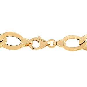 Maestro Gold Collection Italian 18K Yellow Gold Antico Oro Hammered Bold Curb Bracelet (8.00 In) 4.67 Grams