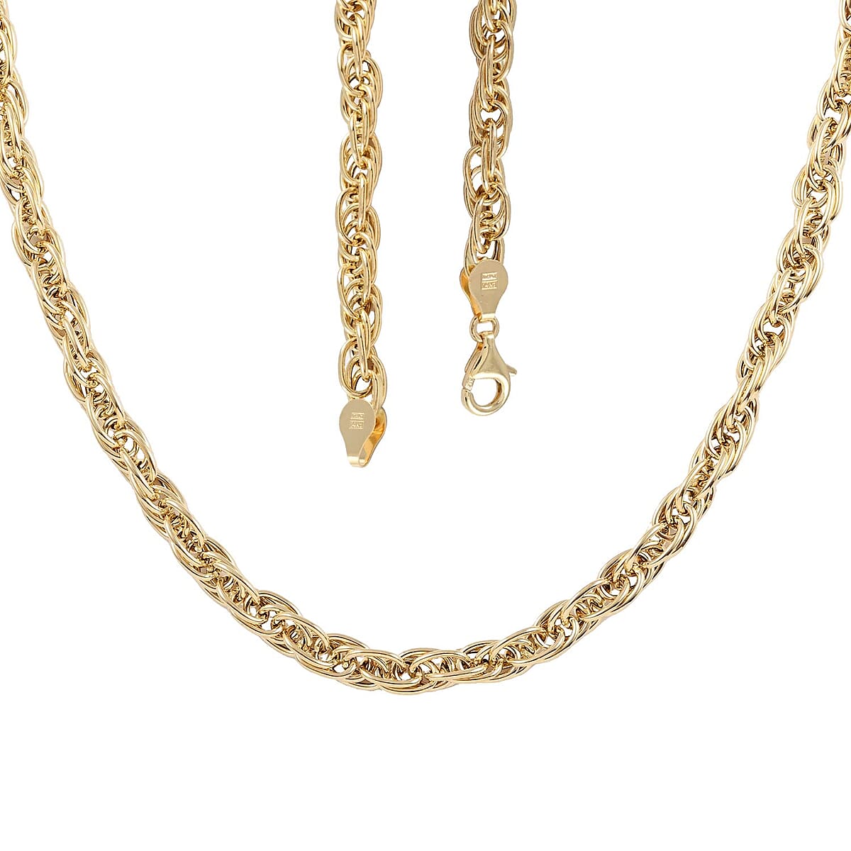 Maestro Gold Collection Italian 14K Yellow Gold Grande Torchon Necklace 20 Inches 9.50 Grams image number 4
