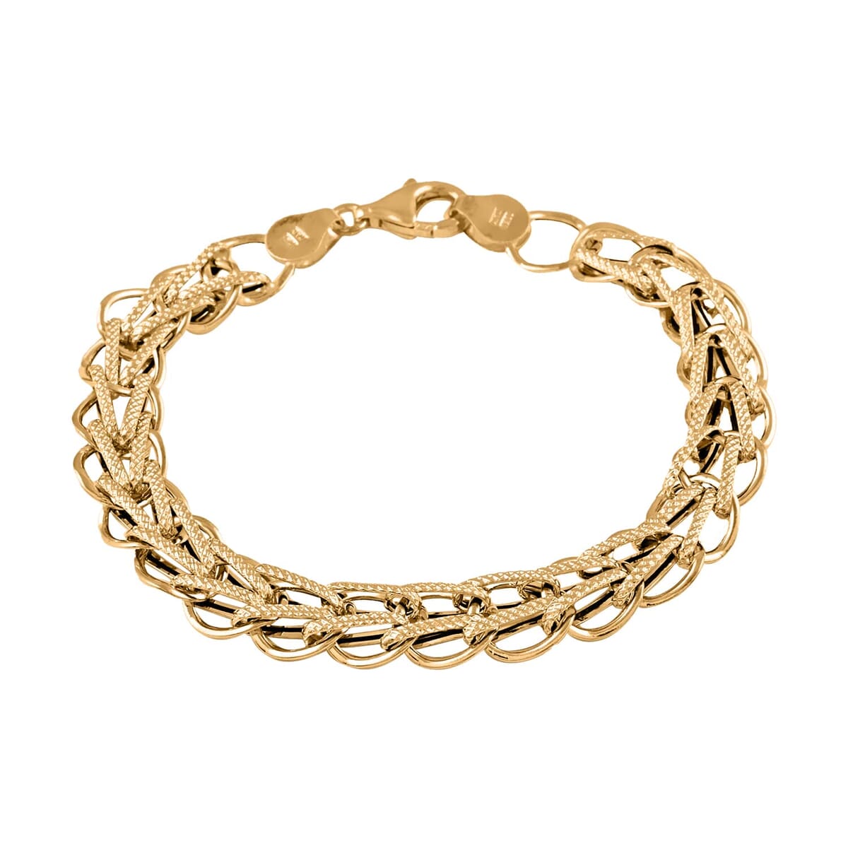 Maestro Gold Collection Vittoria Italian 10K Yellow Gold Arrow Bracelet (7.00 In) 3.70 Grams image number 0