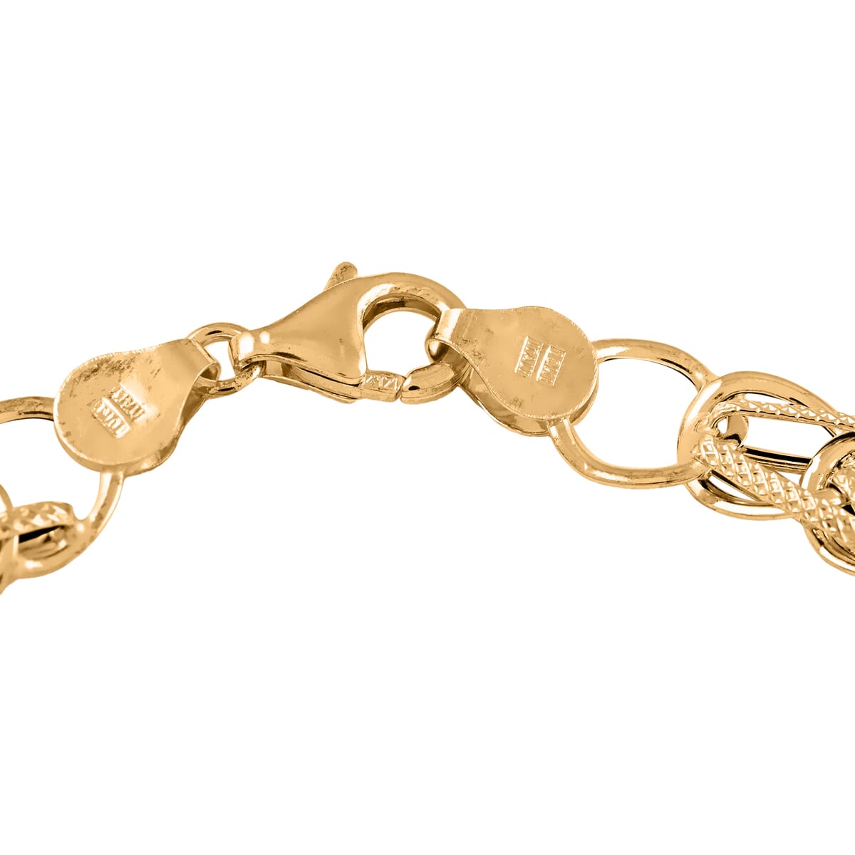 Maestro Gold Collection Vittoria Italian 10K Yellow Gold Arrow Bracelet (7.00 In) 3.70 Grams image number 3