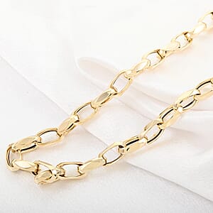 Italian 7mm Diamond Cut Torchon Necklace in 14K Yellow Gold 13.20 Grams 20 Inches