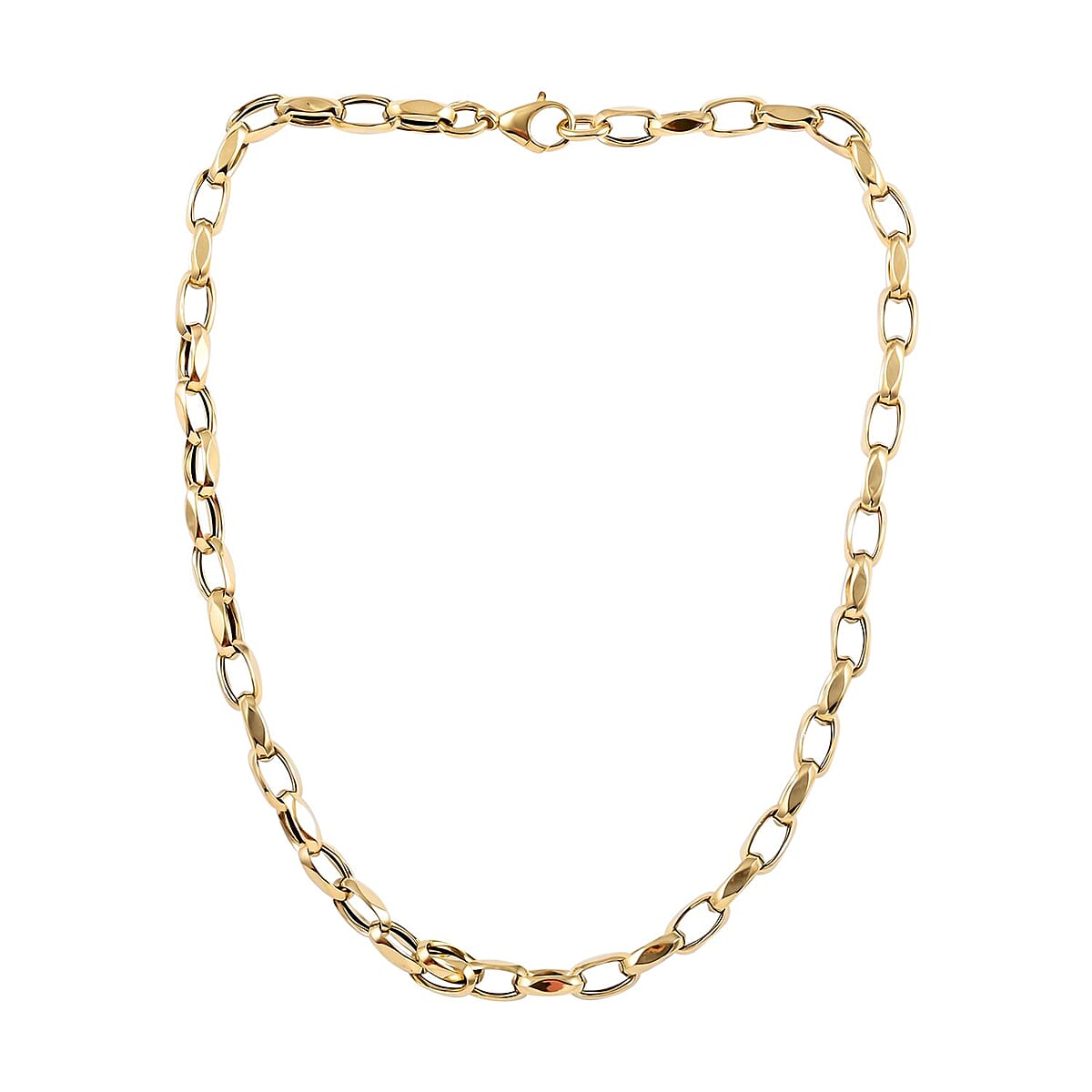 Italian 7mm Diamond Cut Torchon Necklace in 14K Yellow Gold 13.20 Grams 20 Inches image number 5