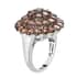 Jenipapo Andalusite Floral Ring in Rhodium and Platinum Over Sterling Silver (Size 10.0) 7.35 ctw image number 3