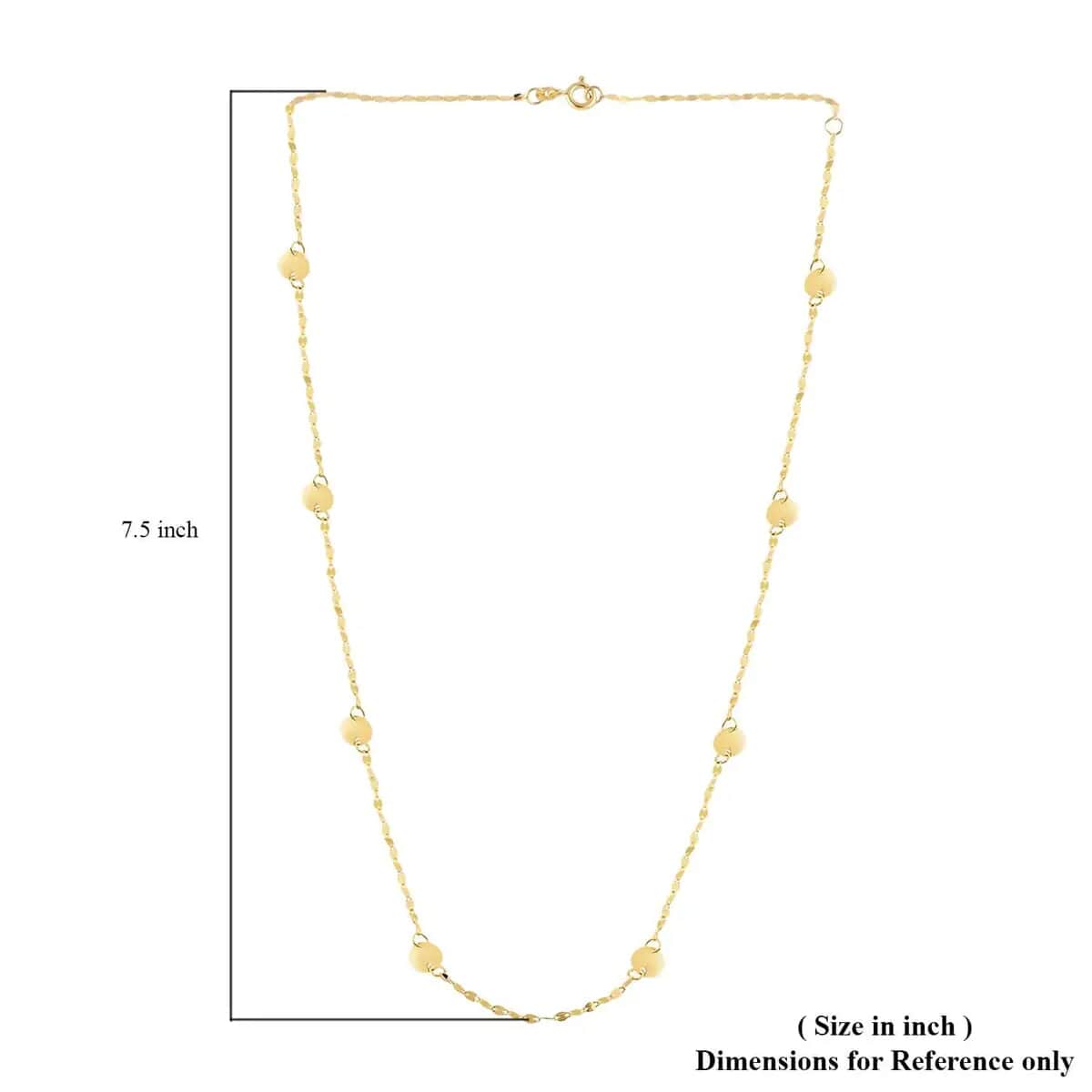 Buy Maestro Gold Collection Station Necklace, Italian 10K Yellow Gold ...