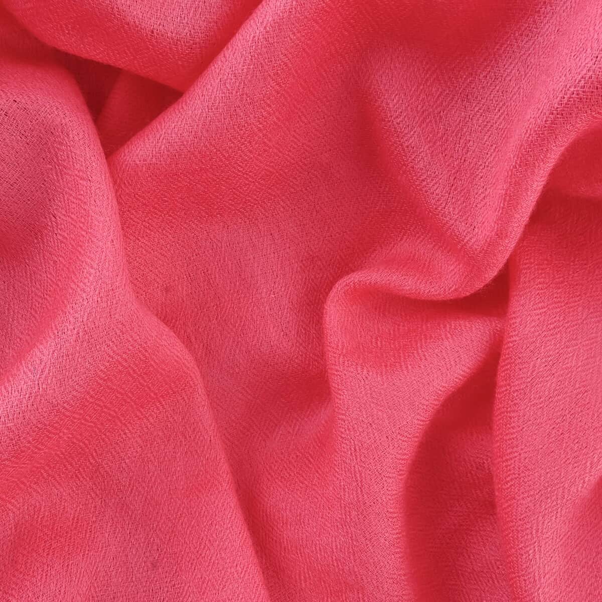 Tamsy Pink Cashmere Wool Scarf image number 2