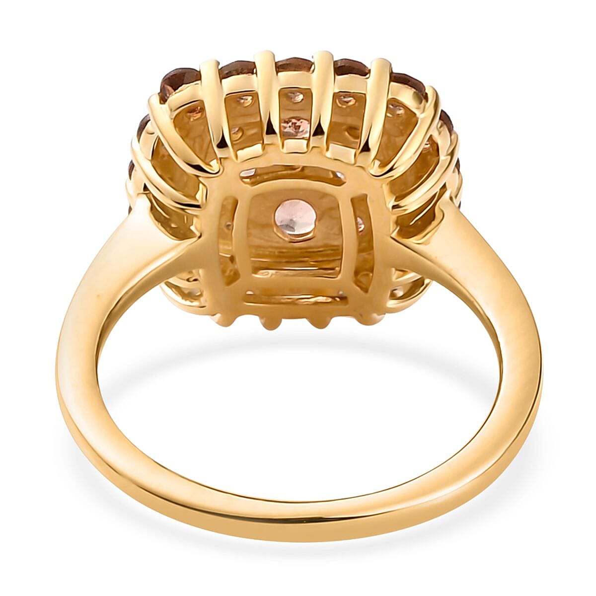 Jenipapo Andalusite Cluster Ring in Vermeil Yellow Gold Over Sterling Silver (Size 10.0) 1.40 ctw
