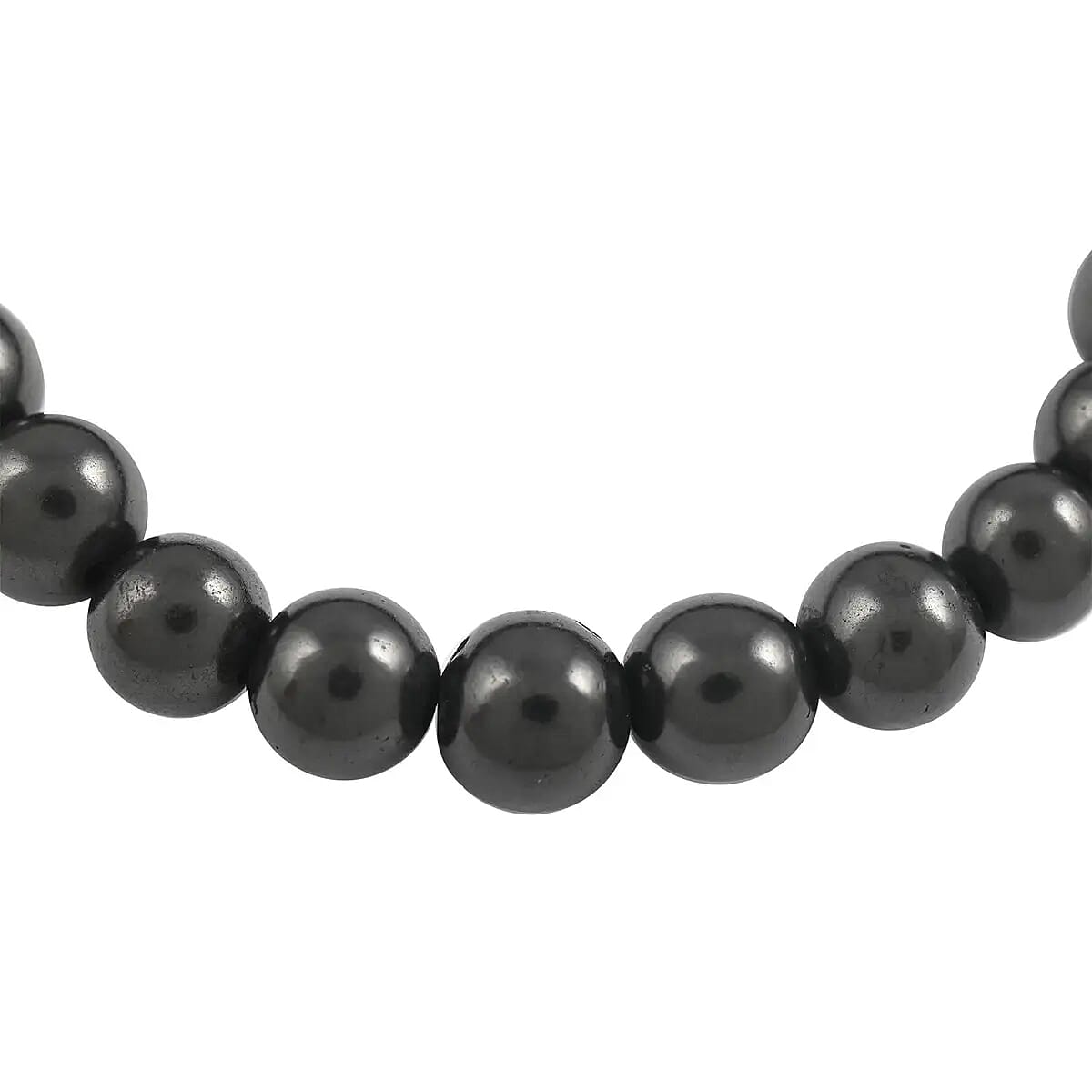 Shungite Beaded Stretch Bracelet 87.50 ctw image number 4