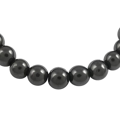Shungite Beaded Stretch Bracelet 87.50 ctw