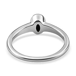 Ammolite 0.49 ctw Fancy Ring in Platinum Over Sterling Silver (Size 11.5)
