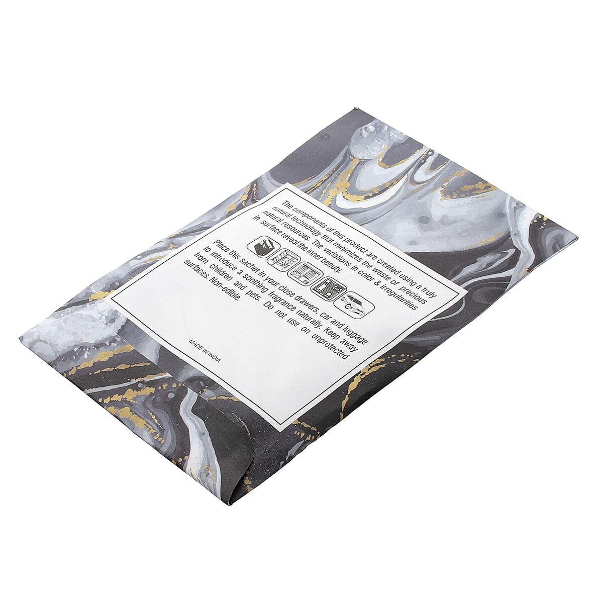 Set Of 6 Jasmine Fragrance Air Freshener Sachets - Black image number 4