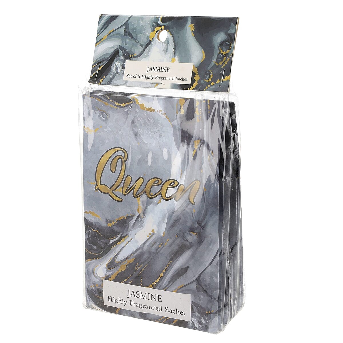 Set Of 6 Jasmine Fragrance Air Freshener Sachets - Black image number 5