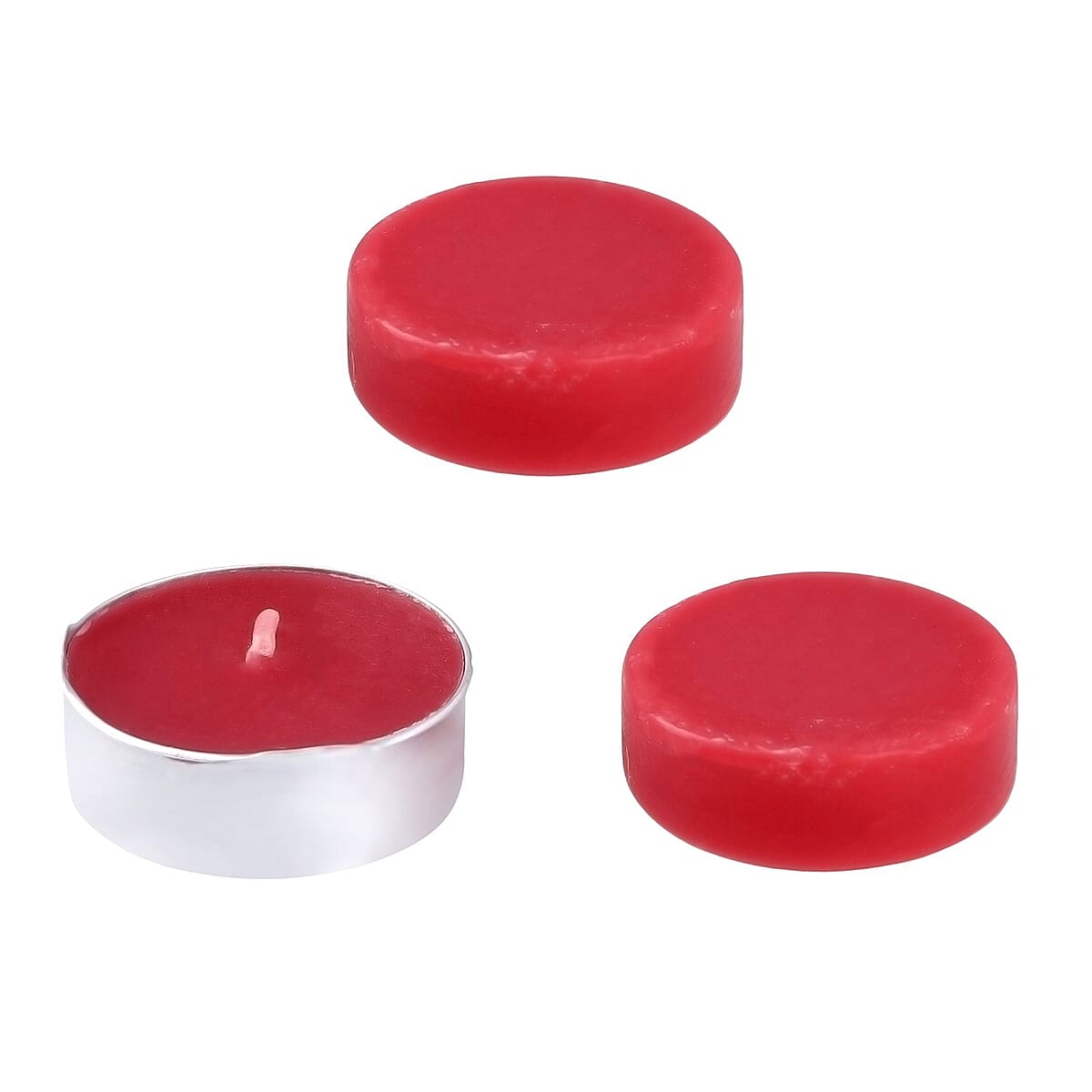 Frosted Vanilla Red & Pink Peacock Print Ceramic Wax Tart Burner Set image number 5