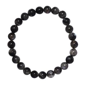 Larvikite Beaded Stretch Bracelet 174.00 ctw