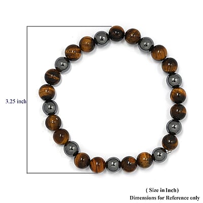 Lapis Lazuli Hematite Beaded Stretch Bracelet| Bead Bracelet For Women 140.50 ctw