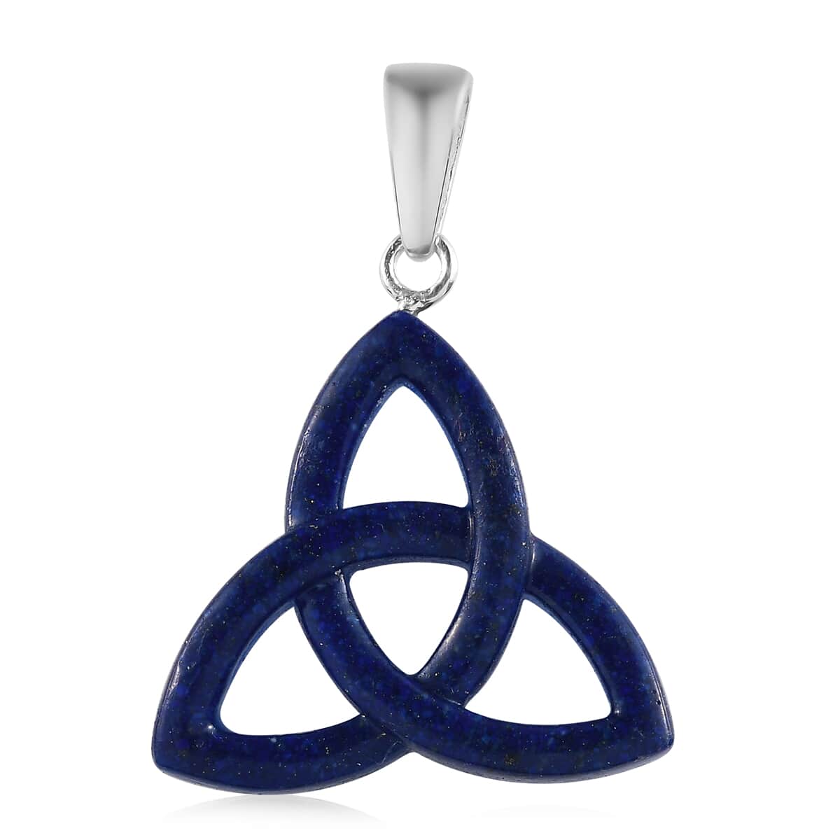 Freshened Lapis Lazuli Fancy Pendant in Sterling Silver 11.15 ctw image number 0