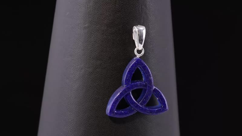 Freshened Lapis Lazuli Fancy Pendant in Sterling Silver 11.15 ctw