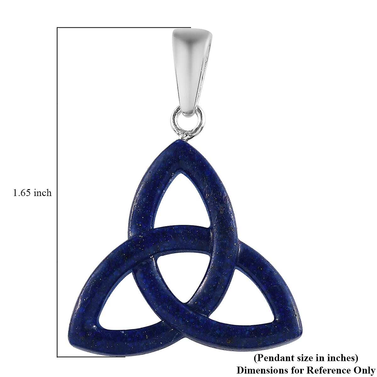 Freshened Lapis Lazuli Fancy Pendant in Sterling Silver 11.15 ctw