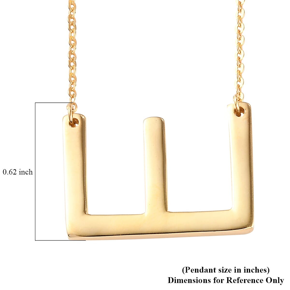 Lolos Exclusive Pick's Vermeil Yellow Gold Over Sterling Silver Initial E Necklace 18 Inches 3.90 Grams image number 5