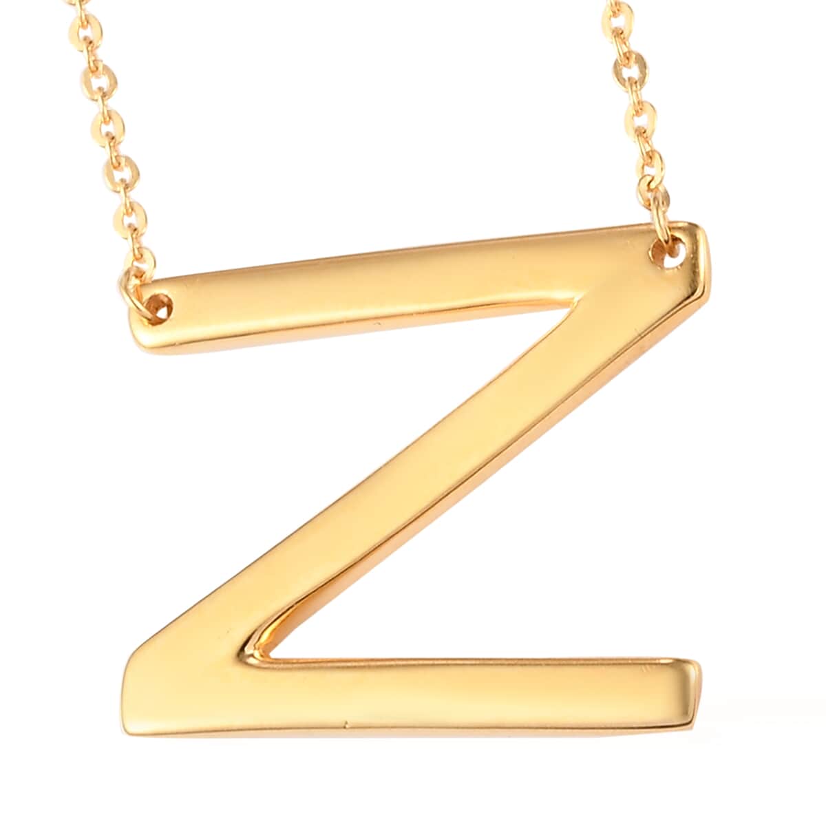 Lolos Exclusive Pick's Vermeil Yellow Gold Over Sterling Silver Initial N Necklace 18 Inches 4.20 Grams image number 0