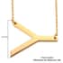 Lolos Exclusive Pick's Vermeil Yellow Gold Over Sterling Silver Initial Y Necklace 18 Inches 3.60 Grams image number 5