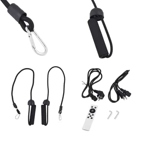 SoulSmart Whole Body Fitness Vibration Platform with Resistance Bands, Remote, & USB Speaker (200 W) Black image number 6