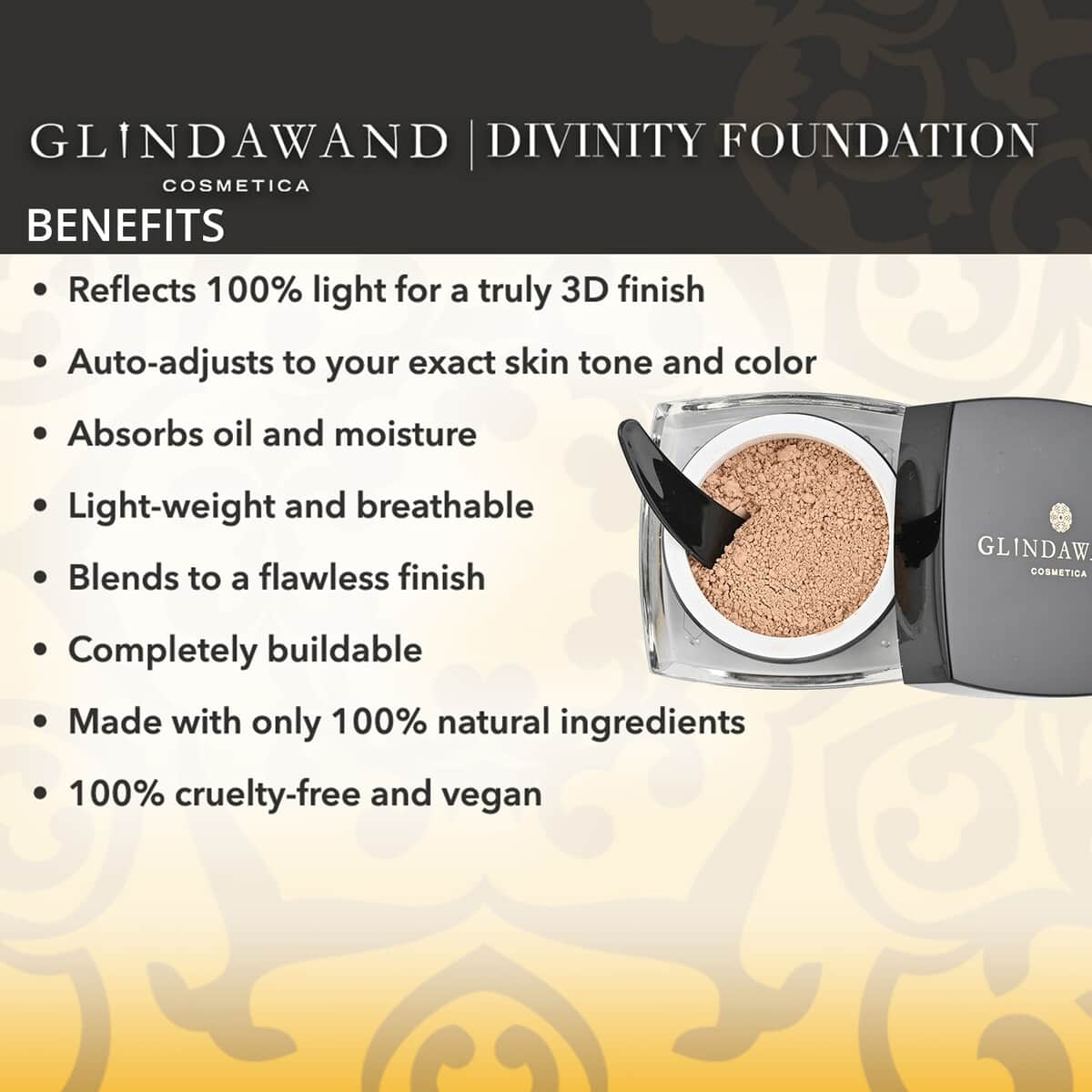 GlindaWand Divinity Foundation Almond 0.35 oz image number 2