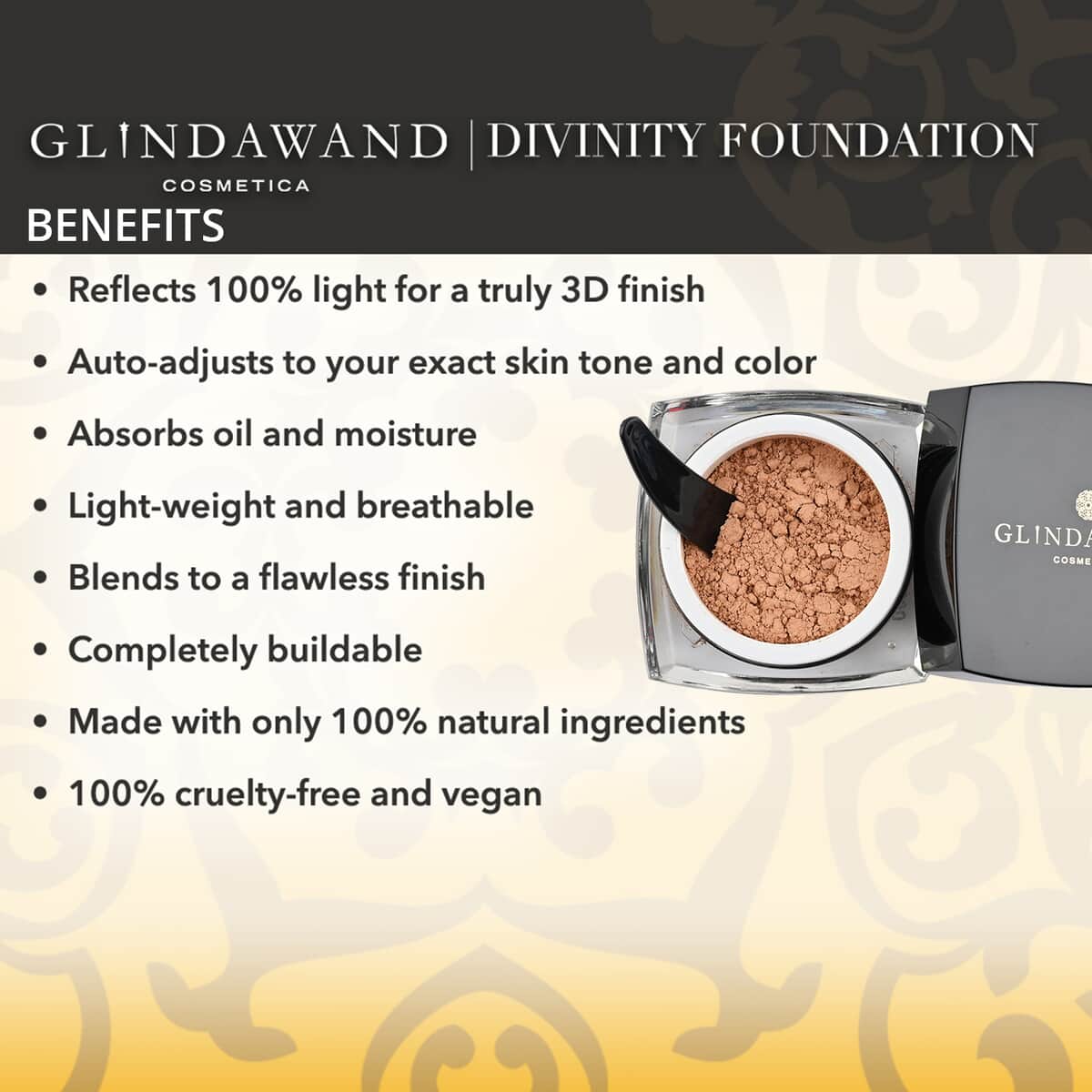 GlindaWand Divinity Foundation Mediterranean (0.35oz) image number 2