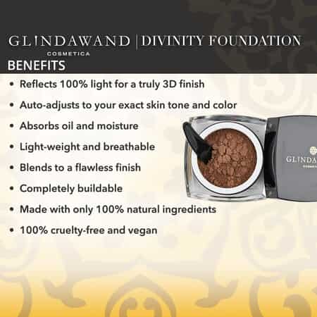 GlindaWand Divinity Foundation Ebony 0.35 oz image number 2