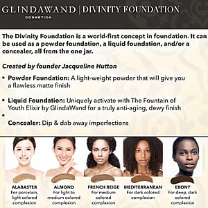 GlindaWand Divinity Foundation Ebony (0.35oz)