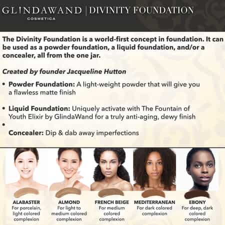 GlindaWand Divinity Foundation Ebony 0.35 oz image number 3