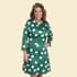 TAMSY Black and White Floral Midi Drop-waist Long Sleeve Dress - Large image number 0