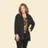 Tamsy Black Cardigan with Matching Leopard Tank Set - Large image number 0