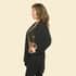 Tamsy Black Cardigan with Matching Leopard Tank Set - Large image number 2