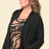 Tamsy Black Cardigan with Matching Leopard Tank Set - Large image number 4