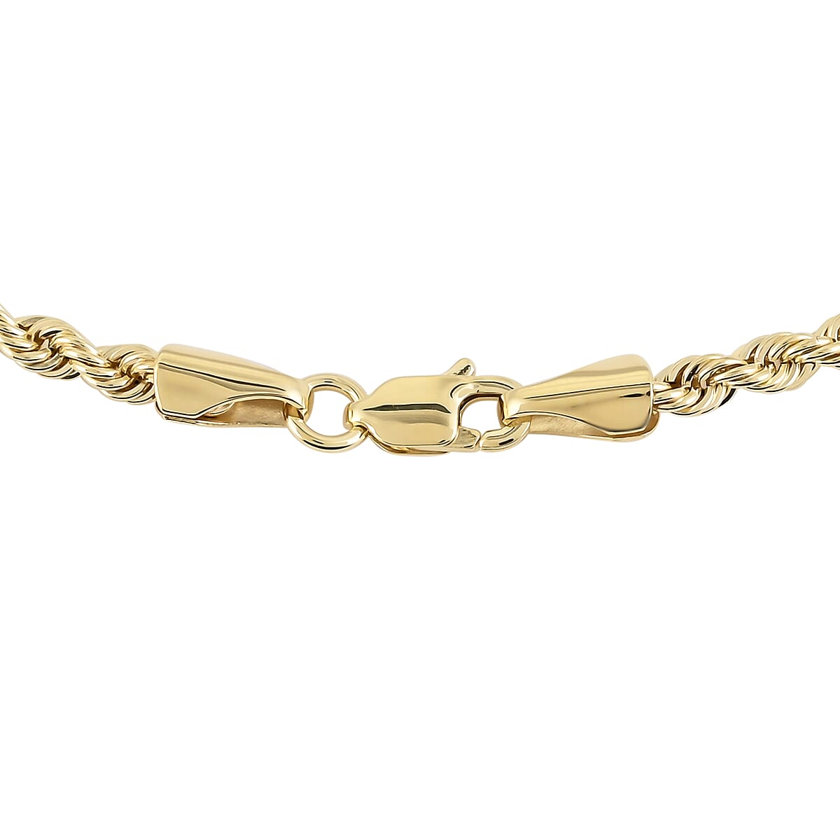 10K Yellow Gold 2.7mm Quint Rope Necklace 20 Inches 3.7 Grams image number 2