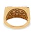 Jenipapo Andalusite and Natural White Zircon Men's Ring in Vermeil YG Over Sterling Silver (Size 12.0) 2.10 ctw image number 4