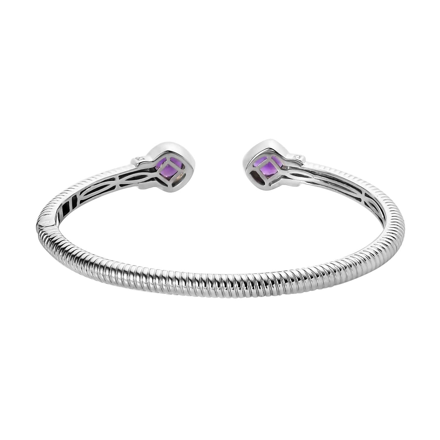 KARIS Amethyst Cuff Bracelet deals in Platinum Bond 7.25 inches 2.86 ctw