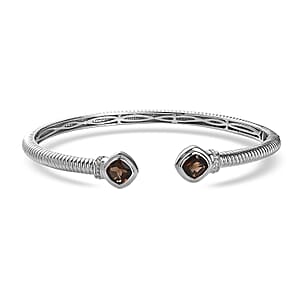 Karis Amethyst Cuff Bracelet in Platinum Bond (6.50 In) 2.85 ctw