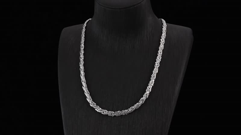 Doorbuster Pumpkin Chain Necklace (22-24 Inches) in Stainless Steel