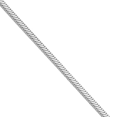2.5mm Square Snake Necklace (20-22 Inches) in Stainless Steel (15.10 g) , Tarnish-Free, Waterproof, Sweat Proof Jewelry