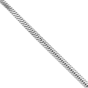 2.5mm Square Snake Bracelet in Stainless Steel (7.50-9.0In) , Tarnish-Free, Waterproof, Sweat Proof Jewelry