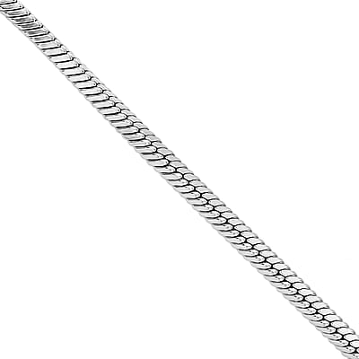2.5mm Square Snake Bracelet in Stainless Steel (7.50-9.0In) , Tarnish-Free, Waterproof, Sweat Proof Jewelry
