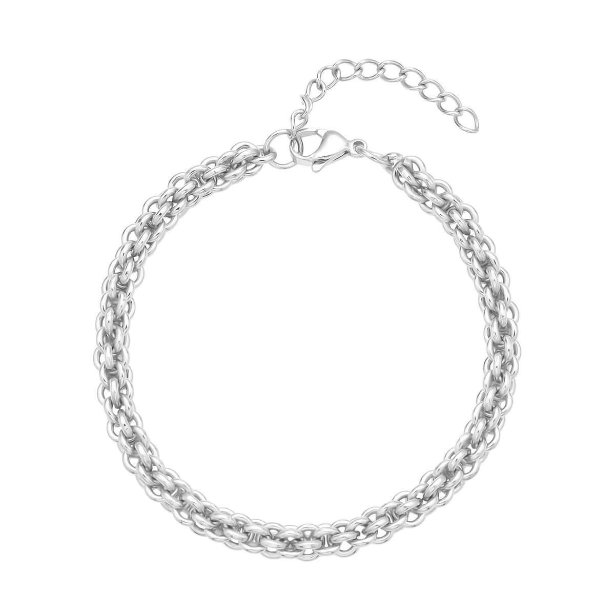 Doorbuster Pumpkin Chain Bracelet in Stainless Steel (8-9.50In) image number 0