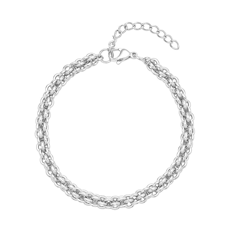 Pumpkin Chain Bracelet in Stainless Steel (8-9.50In) | Tarnish-Free, Waterproof, Sweat Proof Jewelry