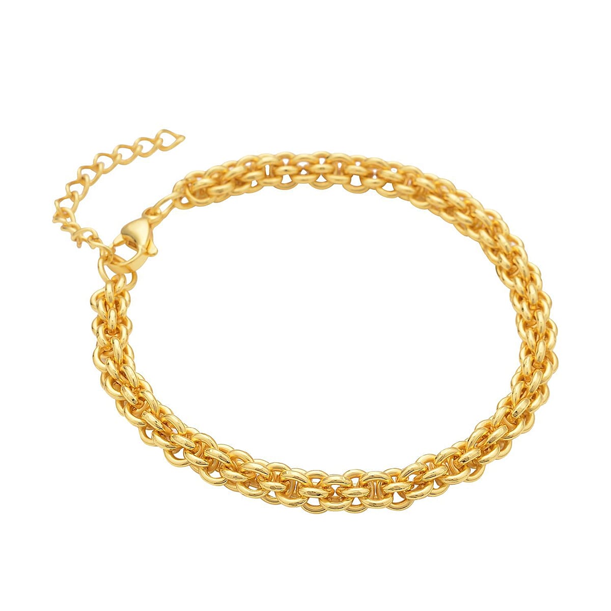 Pumpkin Chain Bracelet in ION Plated YG Stainless Steel (8-9.50In) , Tarnish-Free, Waterproof, Sweat Proof Jewelry image number 2