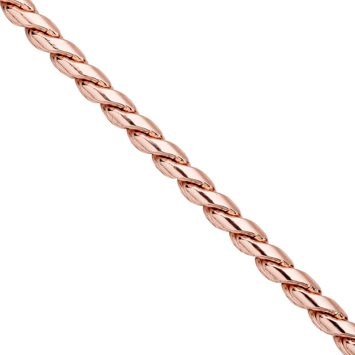 Roller Chain Necklace (22-24 Inches) in ION Plated RG Stainless Steel , Tarnish-Free, Waterproof, Sweat Proof Jewelry image number 3